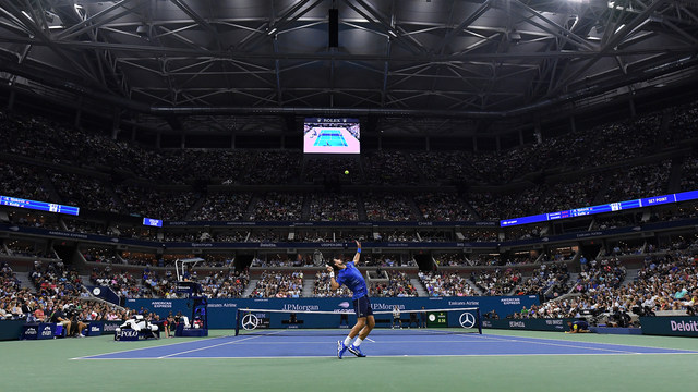 정현과 나달은 세계 최대의 테니스 전용 경기장인 아서 애시 스타디움에서 대결한다.