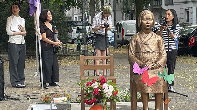 베를린 시장, 일본 외무상 만나 <br>“소녀상 변화 중요” 발언