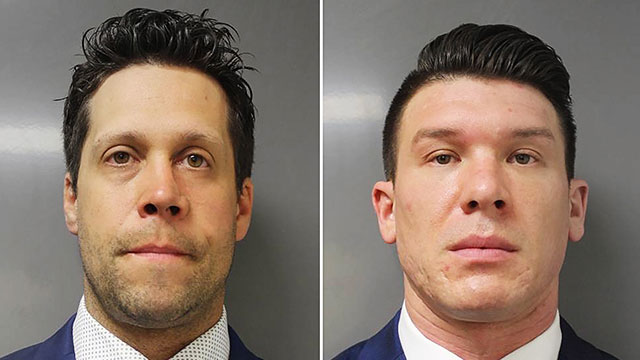 미국 미국 뉴욕주 이리 카운티 검찰이 2급 폭력 혐의로 에런 토글라스키(왼쪽)와 로버트 매케이브를 기소했다. 출처:EPA