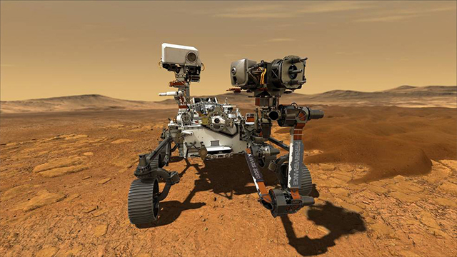 미 NASA가 화성에 착륙시킬 퍼서비어런스 탐사 장비의 모습