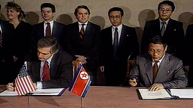 1994년 ‘제네바 합의’ 체결 당시 모습