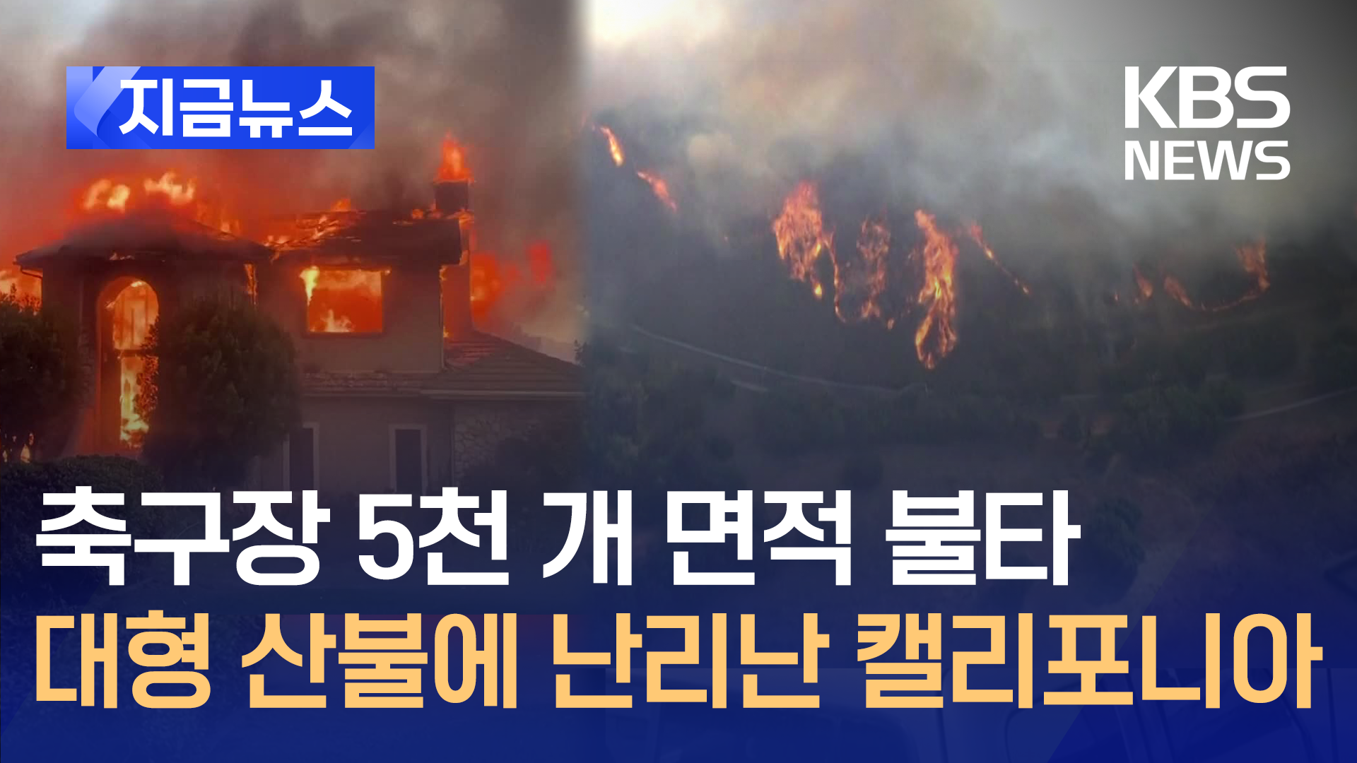 “4200만 제곱미터 불 타고 만명 대피”…캘리포니아 휩쓴 대형산불