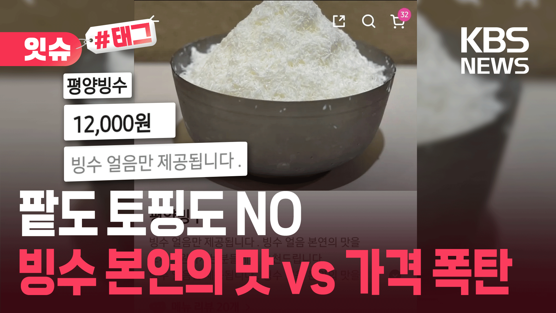 “봉이 빙선달?” 얼음만 1만 2천원 ‘평양빙수’ 논란 