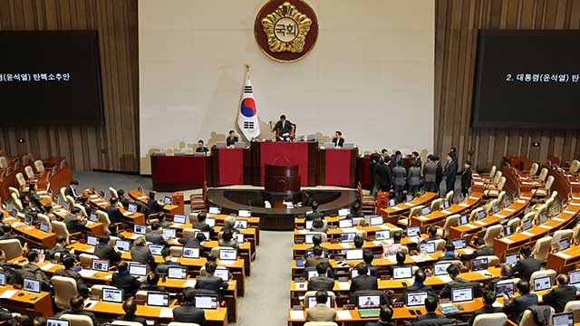 [속보] 야6당, 두 번째 윤 대통령 탄핵안 국회 제출…14일 표결