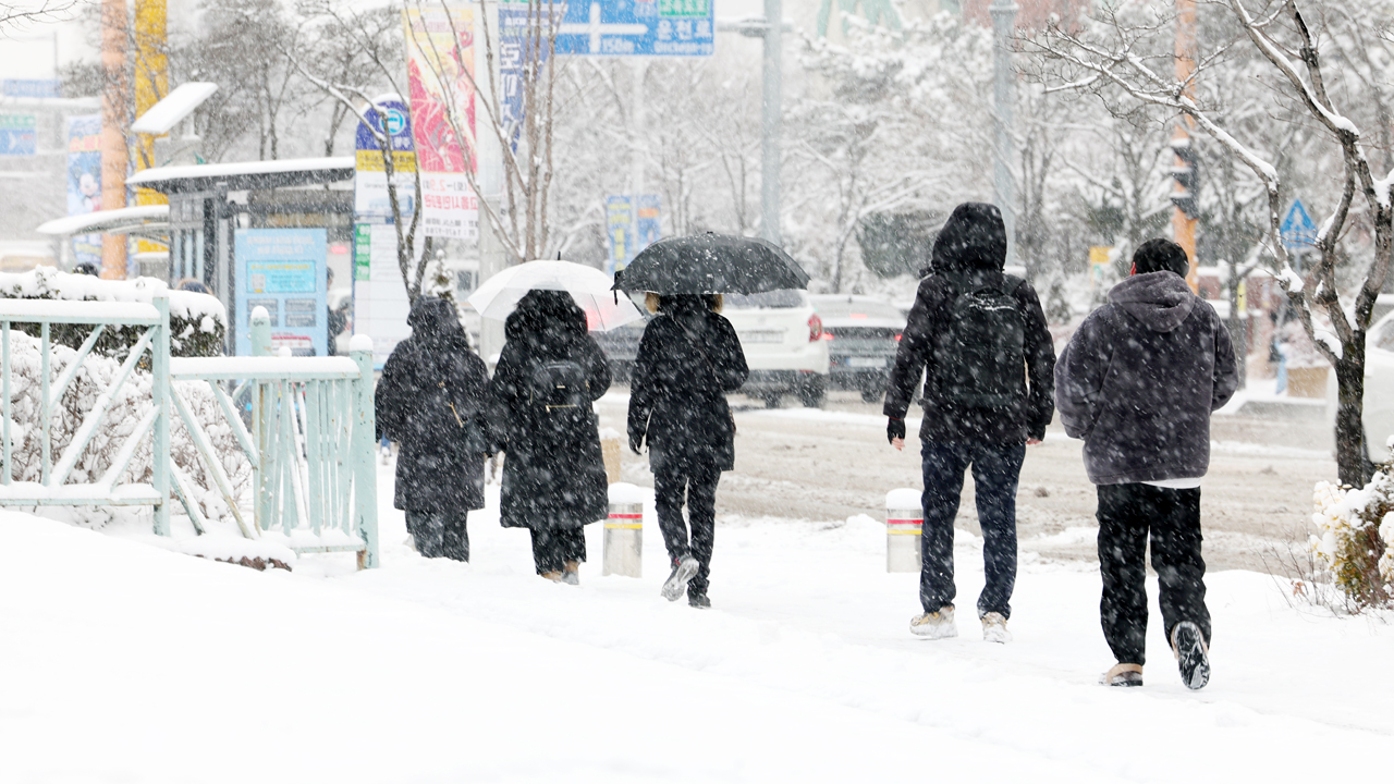 광주·전남 강추위에 대설특보…시간당 최대 3cm