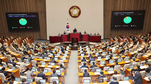 ‘명태균 특검법’ 국회 본회의 통과…“여당 겨냥 악법” “계엄 배경 밝혀야”