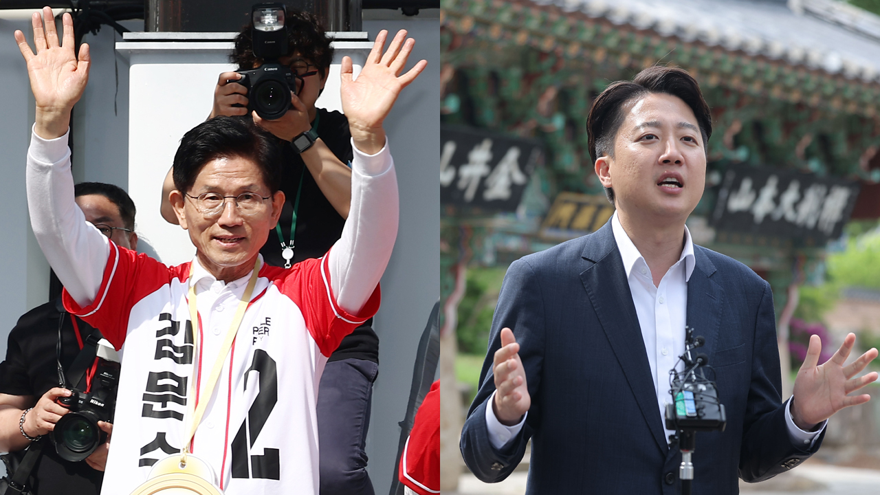 국민의힘 김문수, 경남서 “경제 대통령”…이준석, 부산행