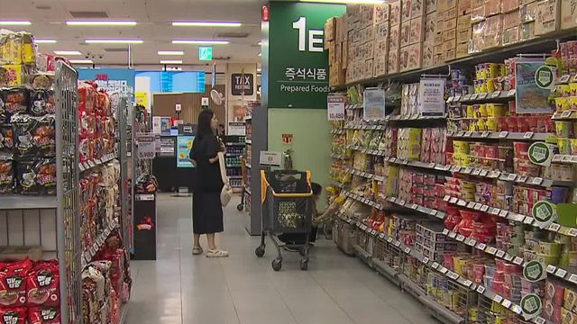 라면 등 가공식품 ‘들썩’…물가 상승률 다시 2%대 기사 이미지