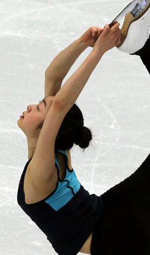 피겨 김연아가 밴쿠버에서 둘째 날 연습을 시작했다. 22일 오전(한국시간) 2010 밴쿠버 동계올림픽에 참가하는 김연아가 퍼시픽 콜리시움 경기장에서 연습을 하고 있다.
