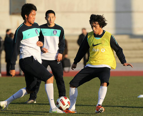 한국 축구 국가대표팀 주장이 된 박주영이 터키 국가대표팀과의 평가전을 앞두고 8일 새벽(한국시간) 터키 이스탄불 아타튀르크 올림픽 스타디움에서 훈련을 하고 있다.