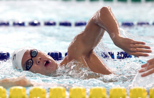 '한국 수영의 대들보' 박태환(22·단국대)이 2011 국제수영연맹(FINA) 세계수영선수권대회가 열리는 중국 상하이에서 막판 컨디션 조절에 들어갔다. 박태환이 21일 상하이 위안선 스포츠센터 수영장에서 훈련을 하고있다.