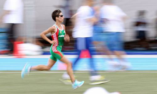 2011 대구세계육상선수권대회 개막을 하루 앞둔 26일 대구시 동구 율하동 선수촌 훈련장에서 선수들이 막바지 훈련을 하고 있다.