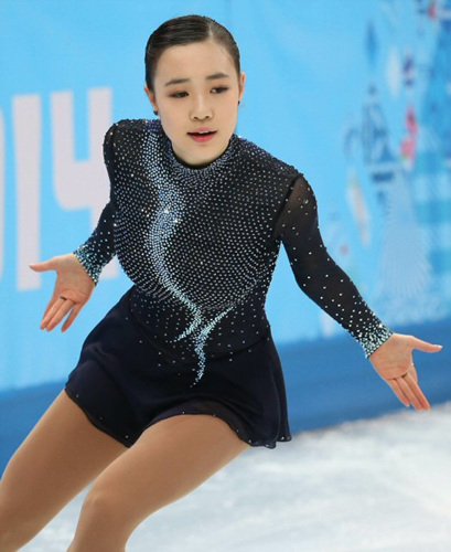 한국 피겨스케이팅의 '김연아키즈' 박소연이 21일 오전(한국시간) 러시아 소치 아이스버그 스케이팅 팰리스에서 열린 2014 소치 동계올림픽 피겨스케이팅 여자 싱글 프리스케이팅에서 아름다운 연기를 선보이고 있다.