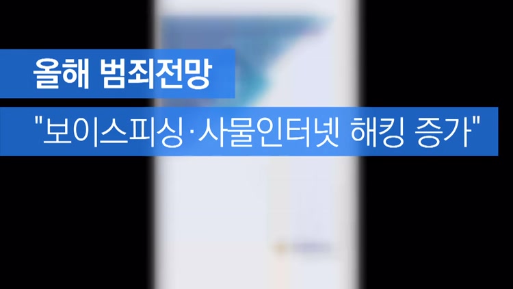 [자막뉴스] 올해 범죄전망 “보이스피싱·사물인터넷 해킹 증가”