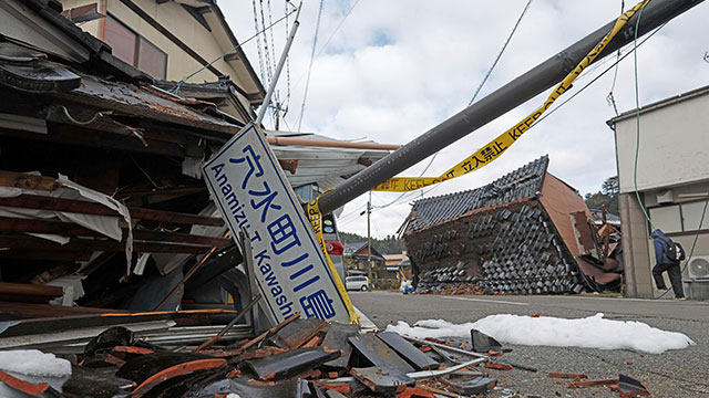 일본 노토 강진에 주택 1만7천여동 피해…기시다, 재해지역 첫 시찰