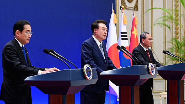 일본 언론 “한일 정상, 중국에 타이완 주변 군사연습 자제 촉구한 듯”