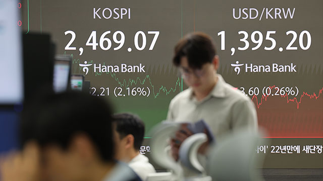 삼성전자 5만 6,700원으로 ‘훌쩍’…코스피는 2.16% 오른 2,469.07