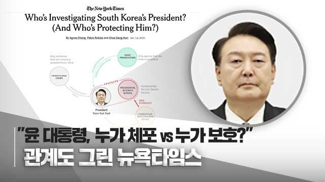 “윤 대통령, 누가 체포 vs 누가 보호?” 관계도 그린 뉴욕타임스