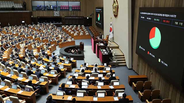 ‘김건희 여사 의혹·마약수사 외압 의혹’ 상설특검, 본회의 통과…여당 반대