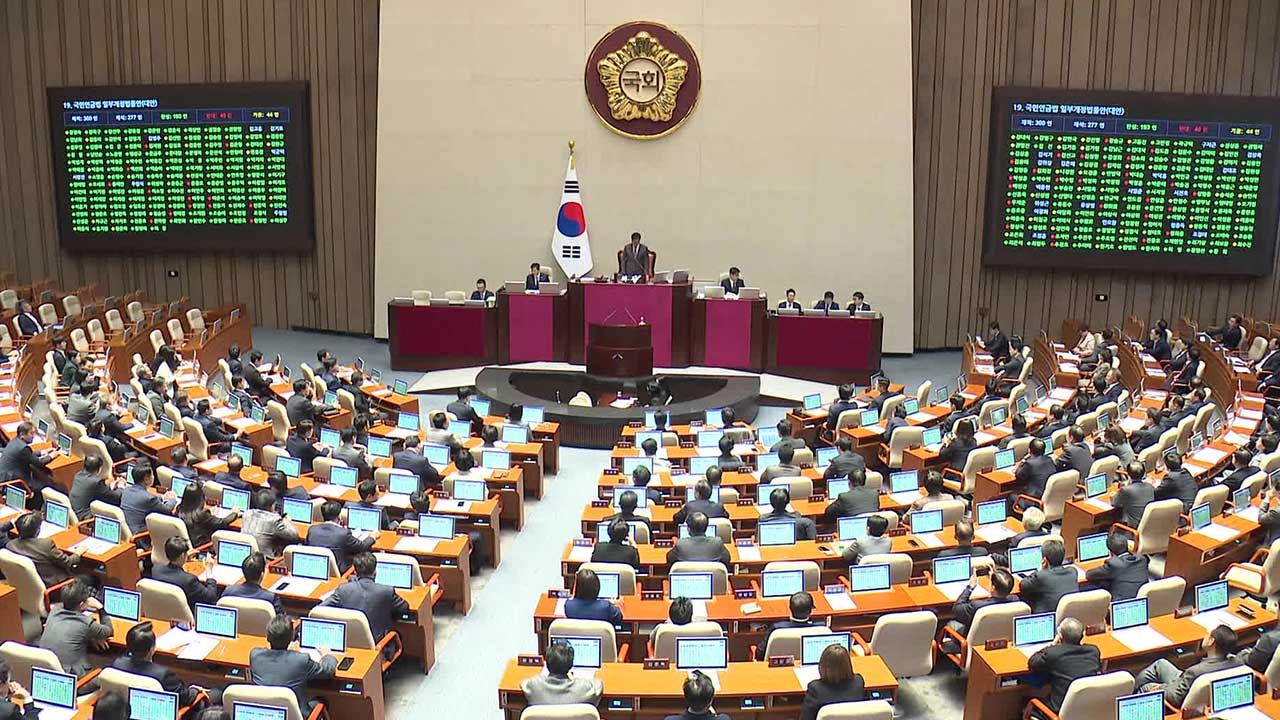 국민연금 개혁안 본회의 통과…민주당, “최상목 탄핵 절차 개시”