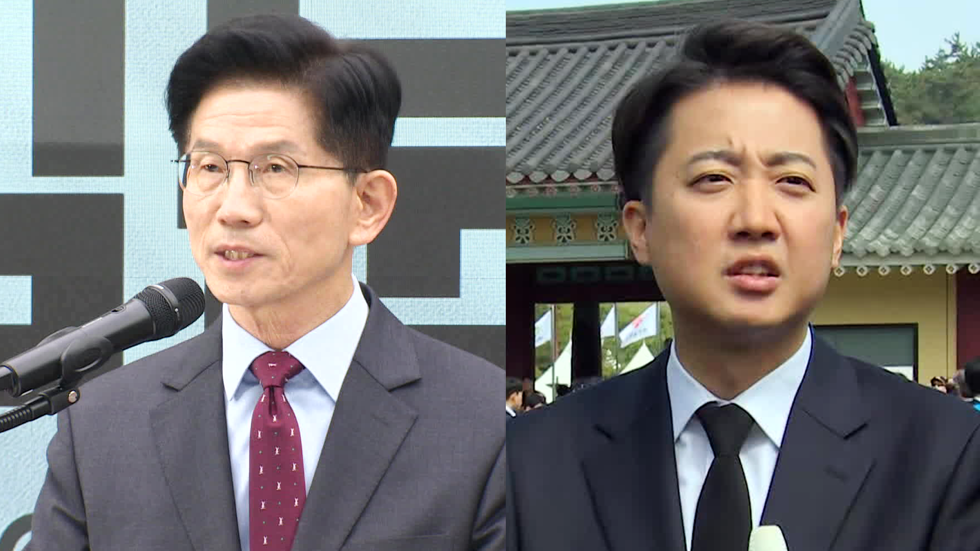 김문수 “임기 단축·4년 중임 개헌”…이준석, 5·18 기념식 참석