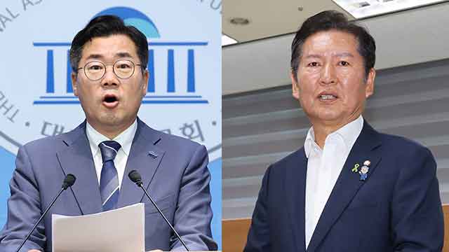 박찬대 “폭우 고려해 당대표 선거일정 중단”…정청래 “차라리 1주일 당기자”