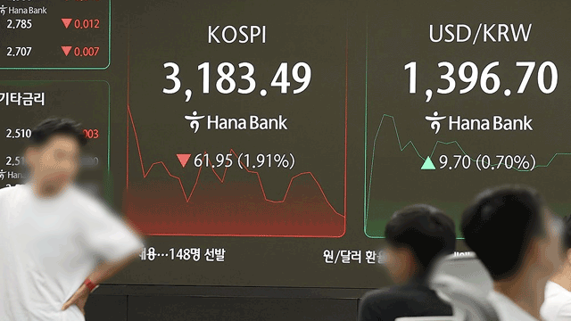 원·달러 환율, 장중 1,400원 넘어…두 달 여 만
