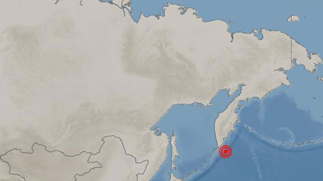러시아 캄차카반도 페트로파블롭스크-캄차츠키 남쪽 311km 해역 규모 6.1 지진