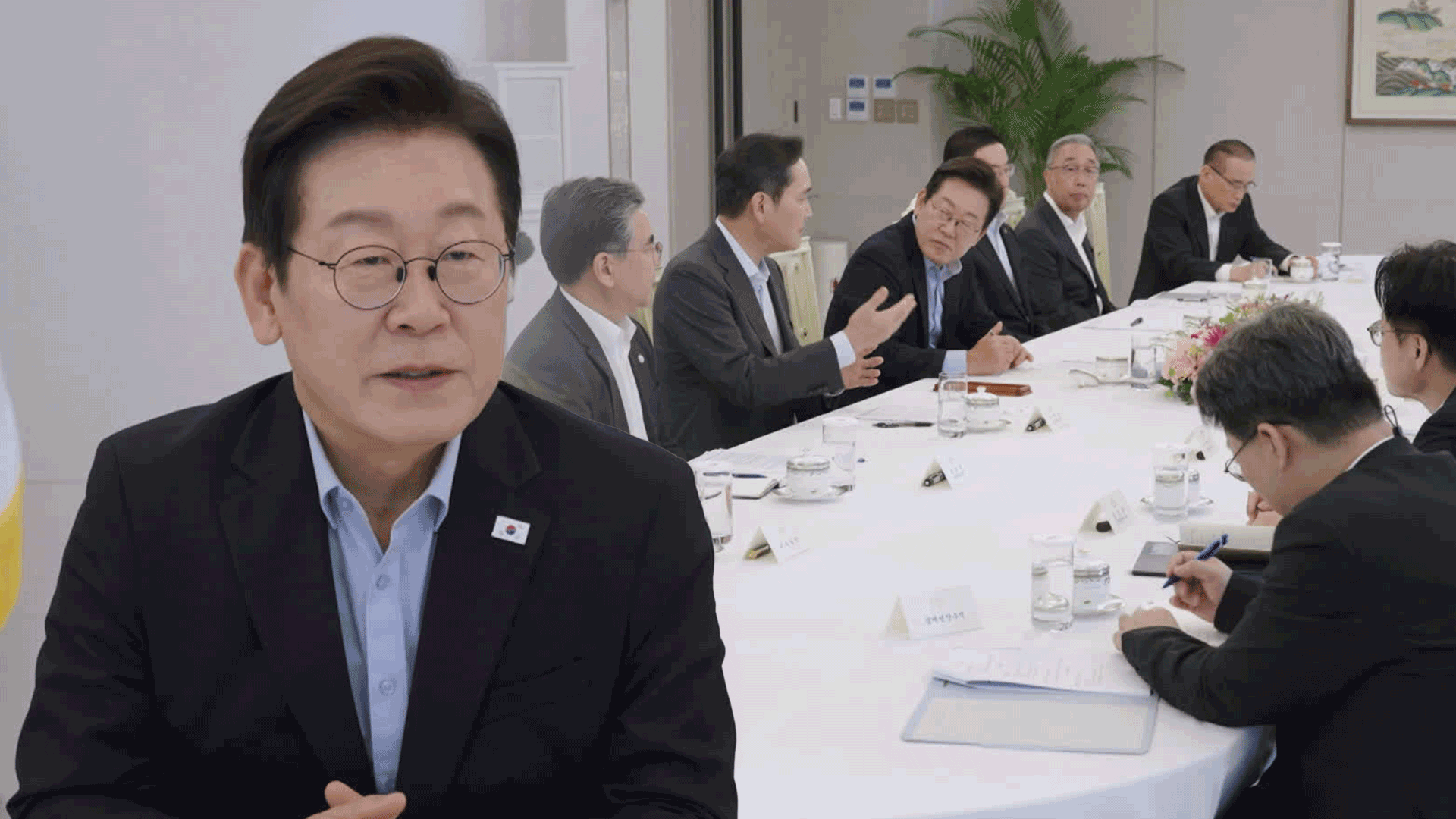 “힘모아 위기를 기회로”…방미 앞두고 재계와 ‘원팀 행보’