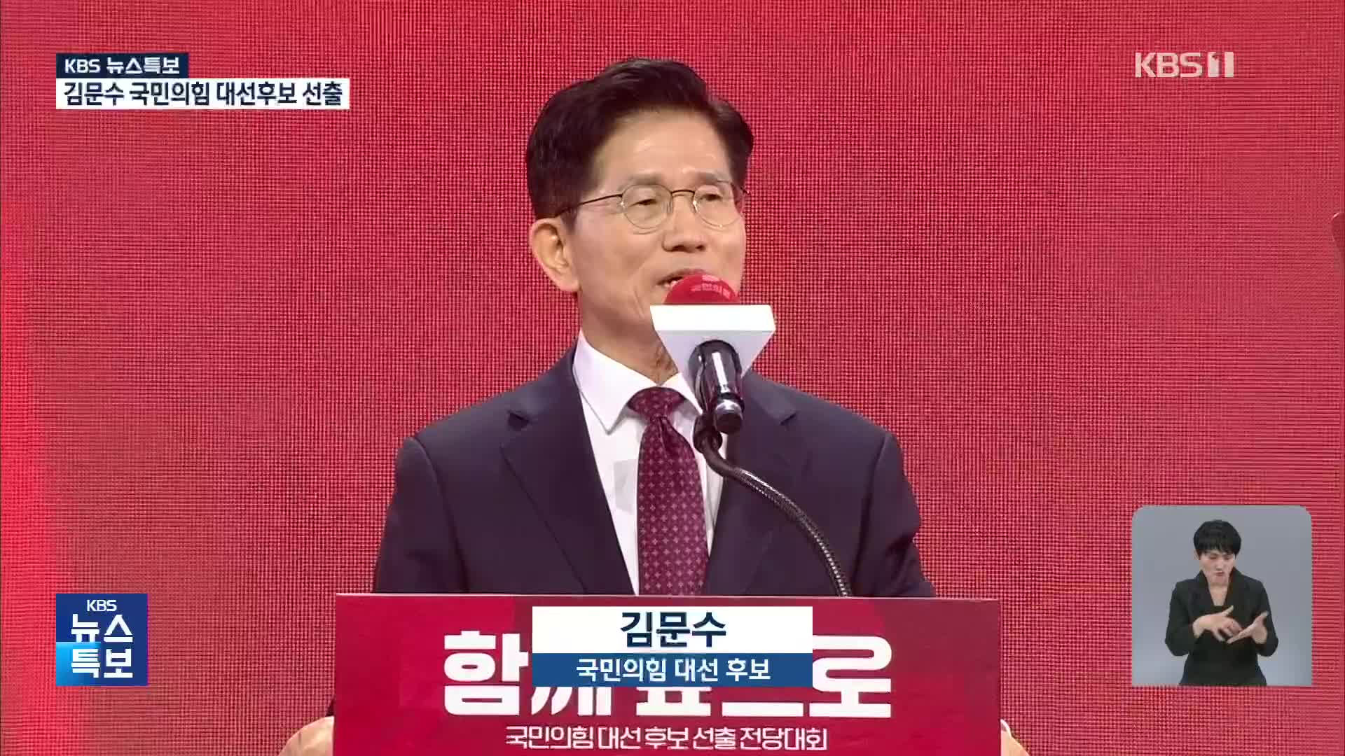 [영상] 김문수 국민의힘 대선후보 수락 연설