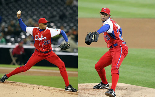 17일(한국시간) 미국 샌디에이고 펫코파크에서 열린 2009 월드베이스볼클래식(WBC) 2라운드 1조 패자부활전 쿠바-멕시코 경기, 쿠바의 선발 투수 베라가 역투하고 있다. 
