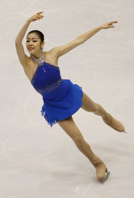 '피겨퀸' 김연아가 16일 오전(한국시간) 뉴욕주 레이크플래시드 '1980 링크'에서 열린 ISU 그랑프리 5차 대회 '스케이트 아메리카' 여자싱글 프리스케이팅 경기에서 멋진 연기를 펼치고 있다. 